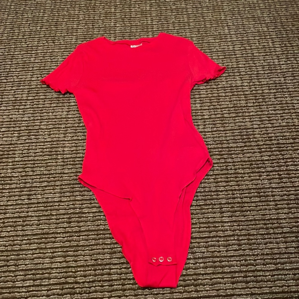 Red bodysuit